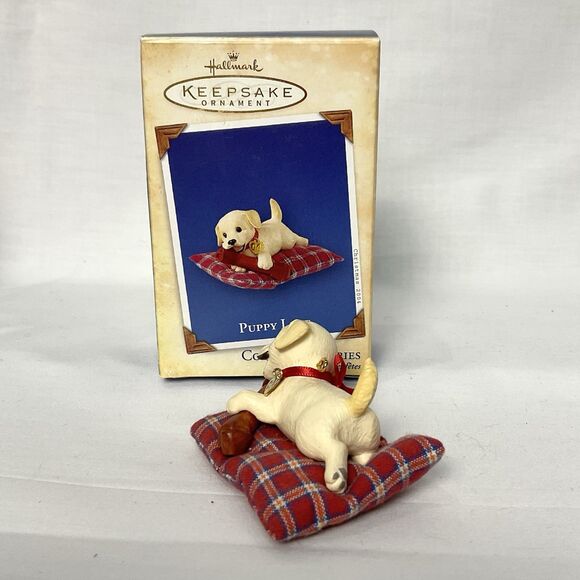 Puppy Love Hallmark Ornament Lot #13 & #14 Dated  2003 2004 Boxer & Lab - Picture 6 of 9